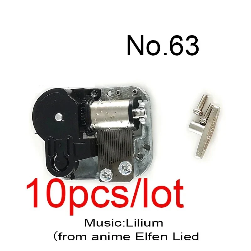 10pcs Anime Music Wind Up Movement Fix you Sakura Conan DIY Mechanical Cute Birthday Gifts