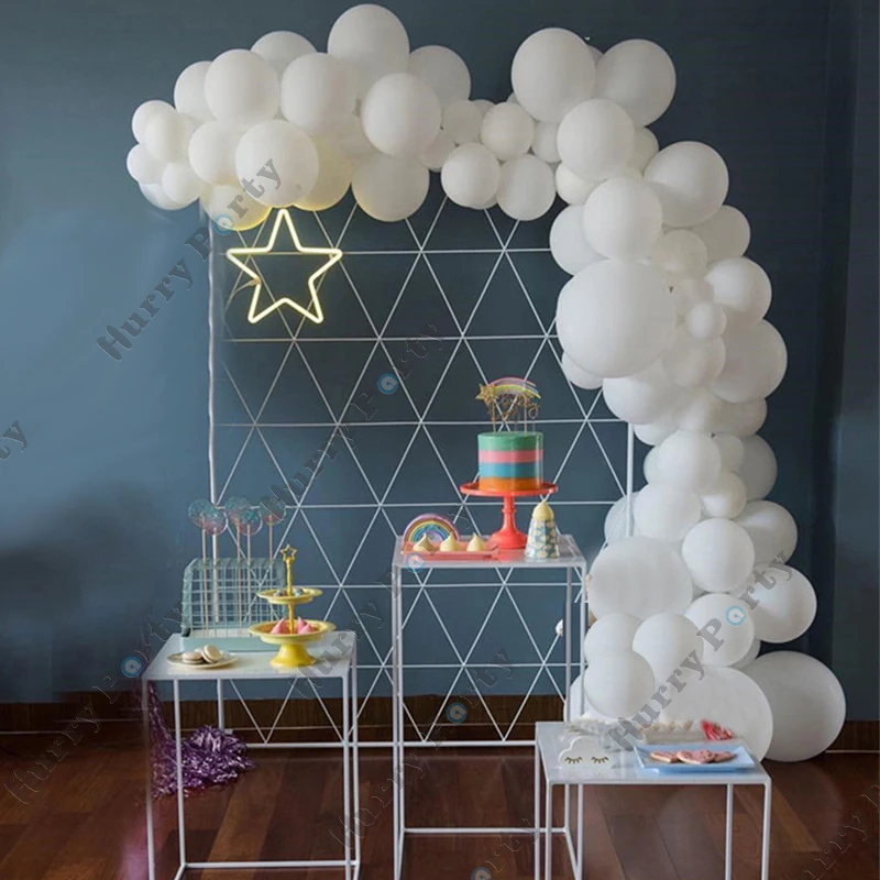 

111 шт. белые воздушные шары, арочная гирлянда для взрослых, 1-й 30-й день рождения, декорации на свадьбу, вечеринку Globos Baby Shower, декоративные принадлежности