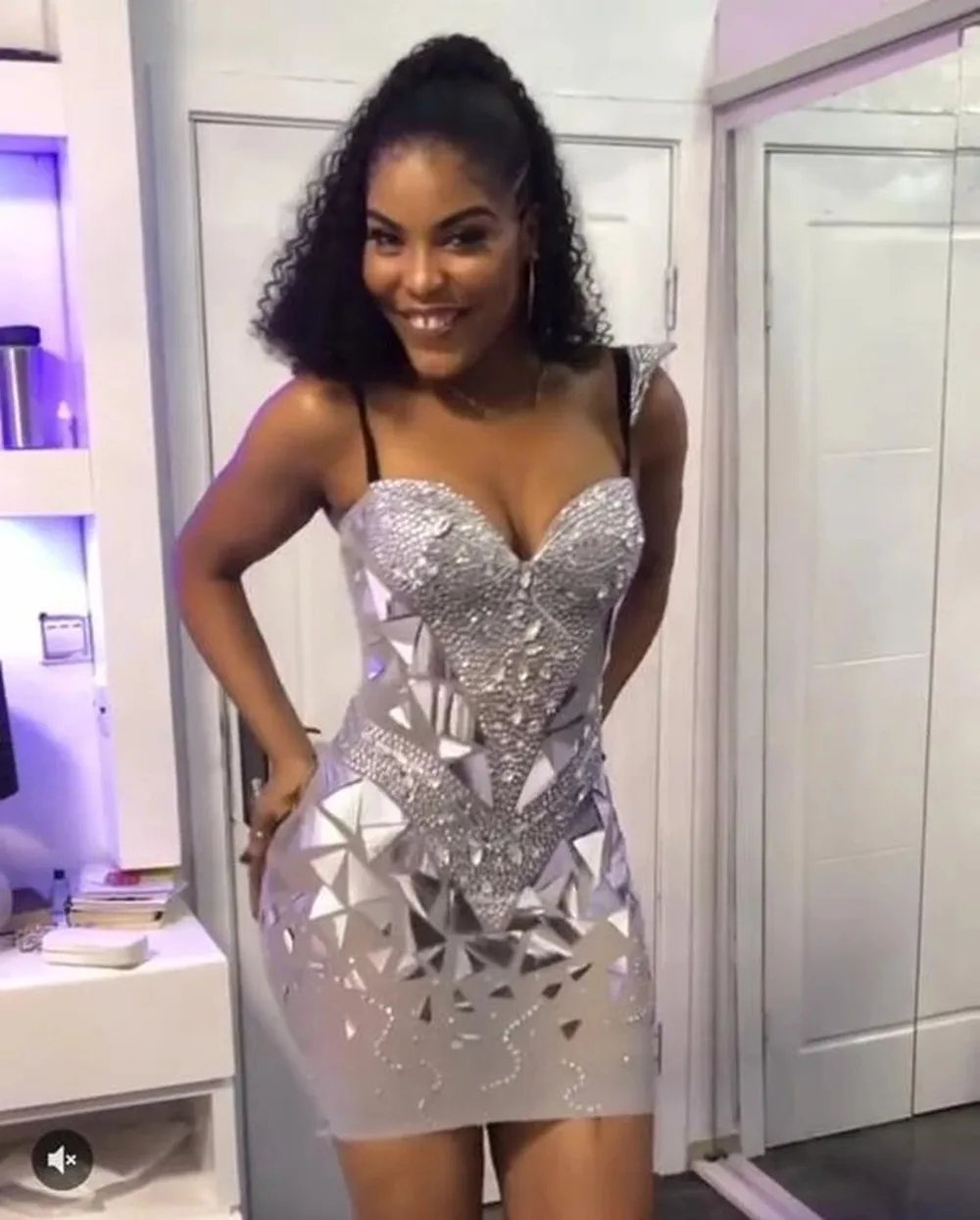 女性のための明るい色のスパンコールイブニングドレス,誕生日や結婚式