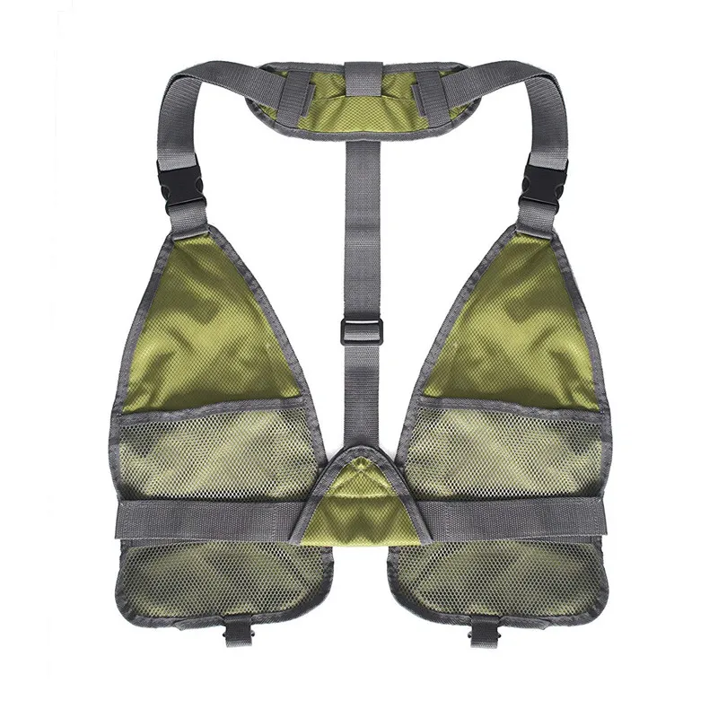 Outdoor Hip Hop Techwear Tactical Cargo Vest Multi Pockets Functional Camping Photography Casual Sleeveless Waistcoat 4