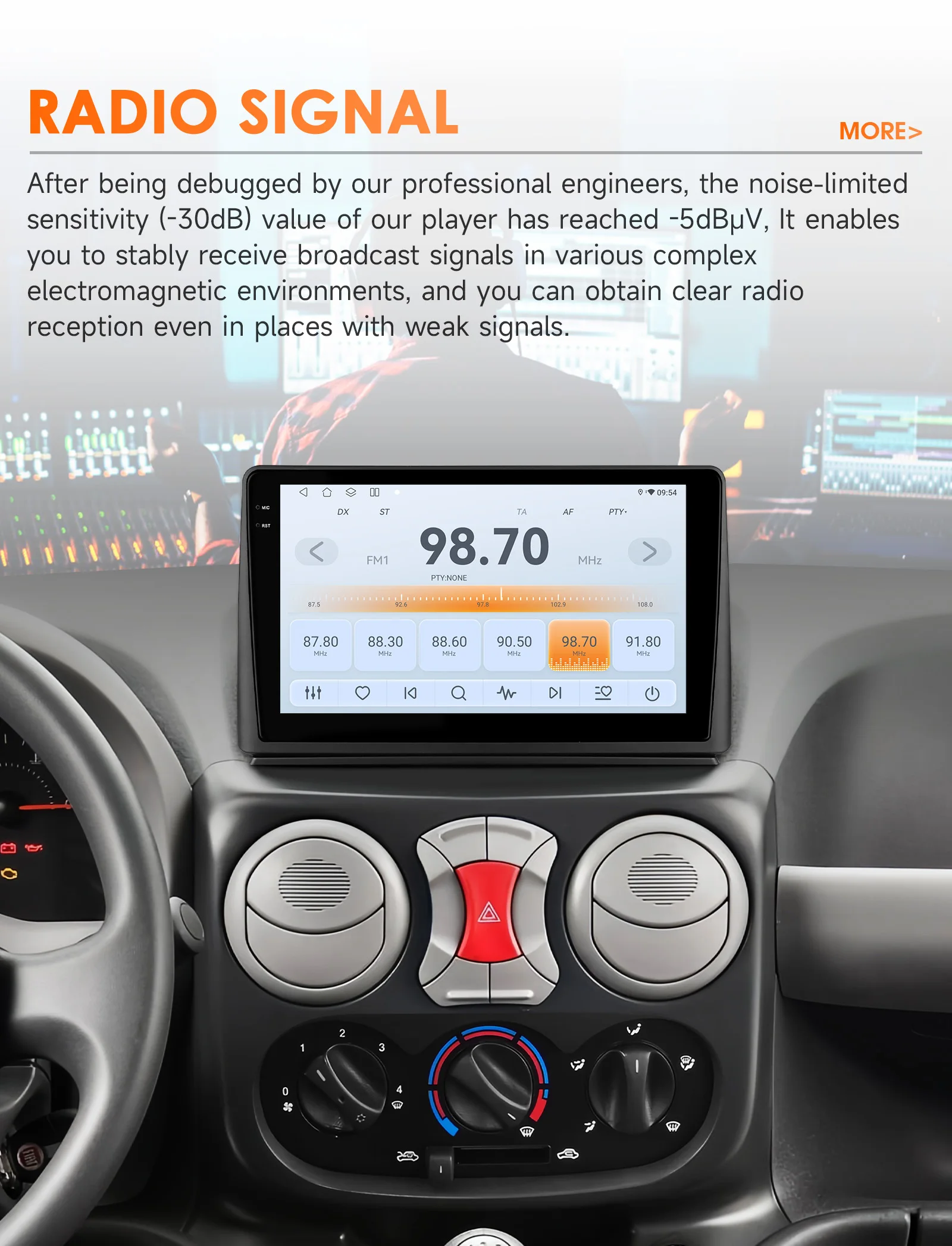 Hizpo 8G 128G 2Din Android 14 Autoradio Für Fiat Doblo 2002-2009 Auto Multimedia GPS 4G Carplay 360Cam Durch Qualcomm Snapdragon6115 – Detail 19
