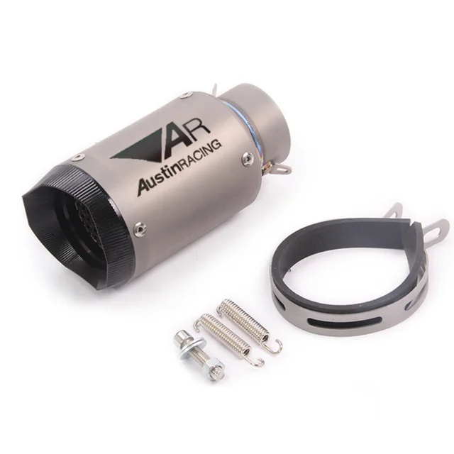 60mm Universal Modified Motorcycle Muffler Sports Car AR Exhaust Pipe