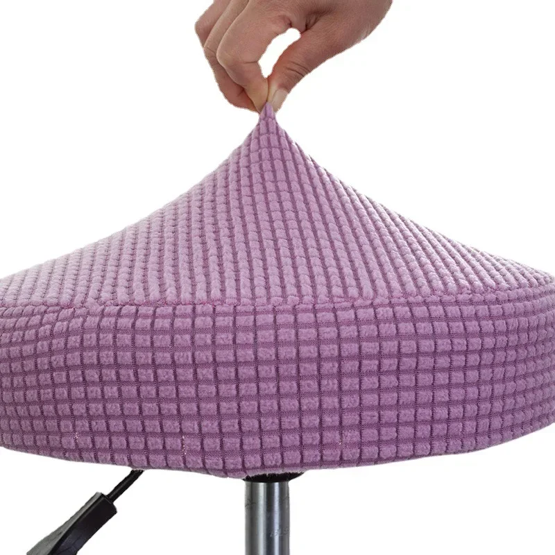 

Washable Round Chair Cover Bar Stool Chair Cover,Anti-fouling,Stretchable Polyester,Elastic,Thickened Seat Chair Slipcover