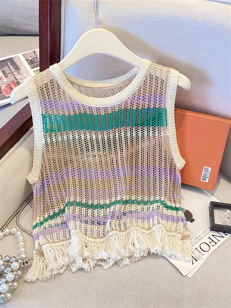 

Summer TShirt Women Elastic Oversized T-Shirt Woman Clothes Female Tops Sleeveless Tank Women's tube top knit Canale Slim Tshirt