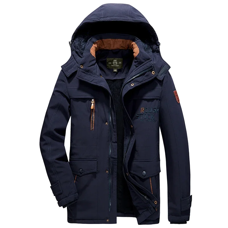 Men's Plus Size Parka Coat Winter Warm