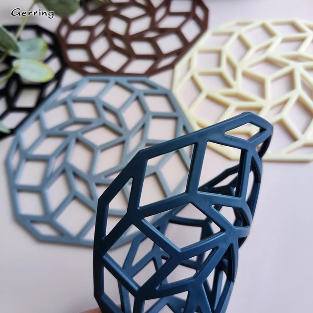 Gerring Konyha Szilikon Szőnyeg Északi Háztartási Teáscsésze Nem Csúszás Hőálló Tálalevelek Szemüvegek Műanyag Asztal Szőnyege