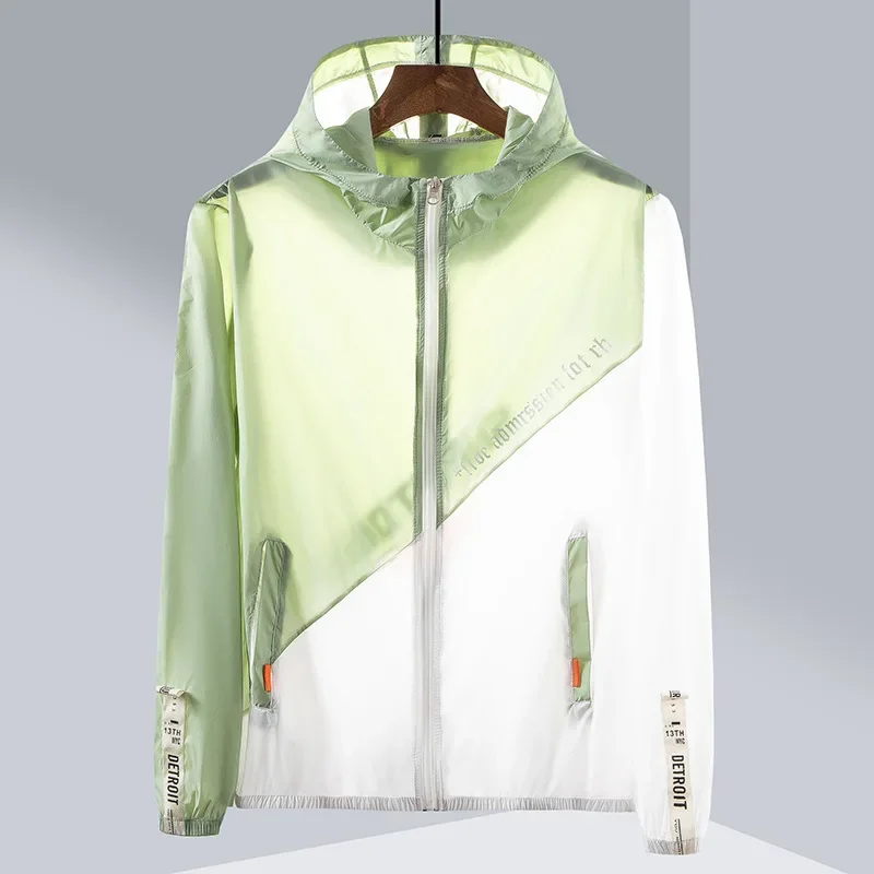 Couples Women Summer Spring Sunscreen Breathable Wear Skin Men's Jacket UV Men Hooded Thin Running Camping