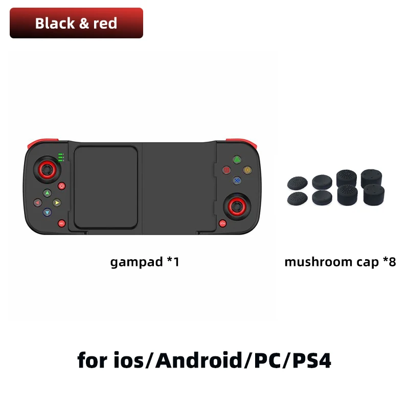Contrôleur de jeu extensible sans fil D3, compatible Bluetooth, pour téléphones mobiles, Android IOS, PC, manette de jeu, commande de jeu