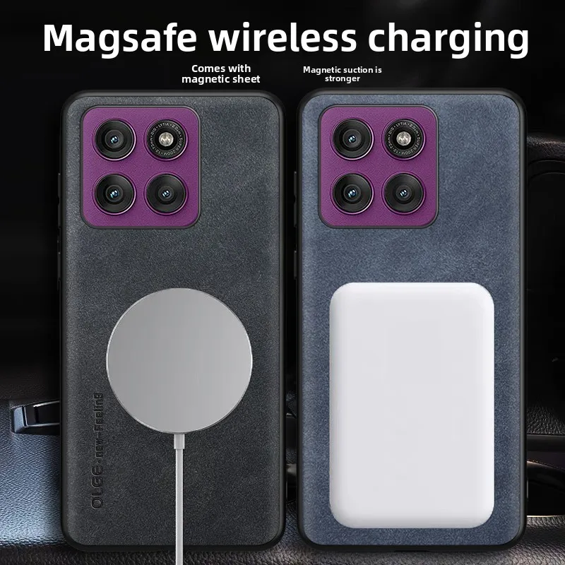 Luxurious Sheepskin Magnetic Phone Case Cover
