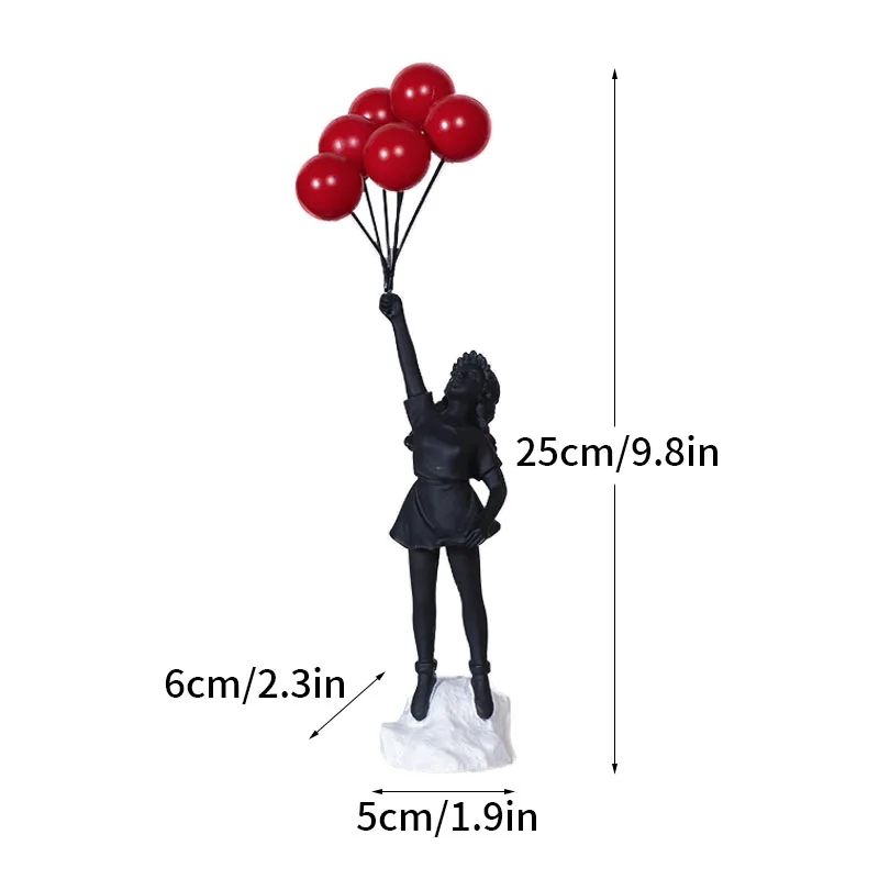 flying balloon girl