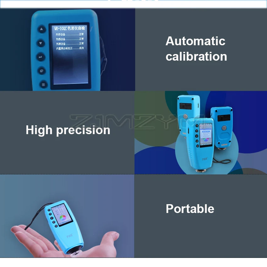 Portable Colorimeter 4/8mm Digital Precise LAB Color Tester Difference Meter TFT Display WR10 Series