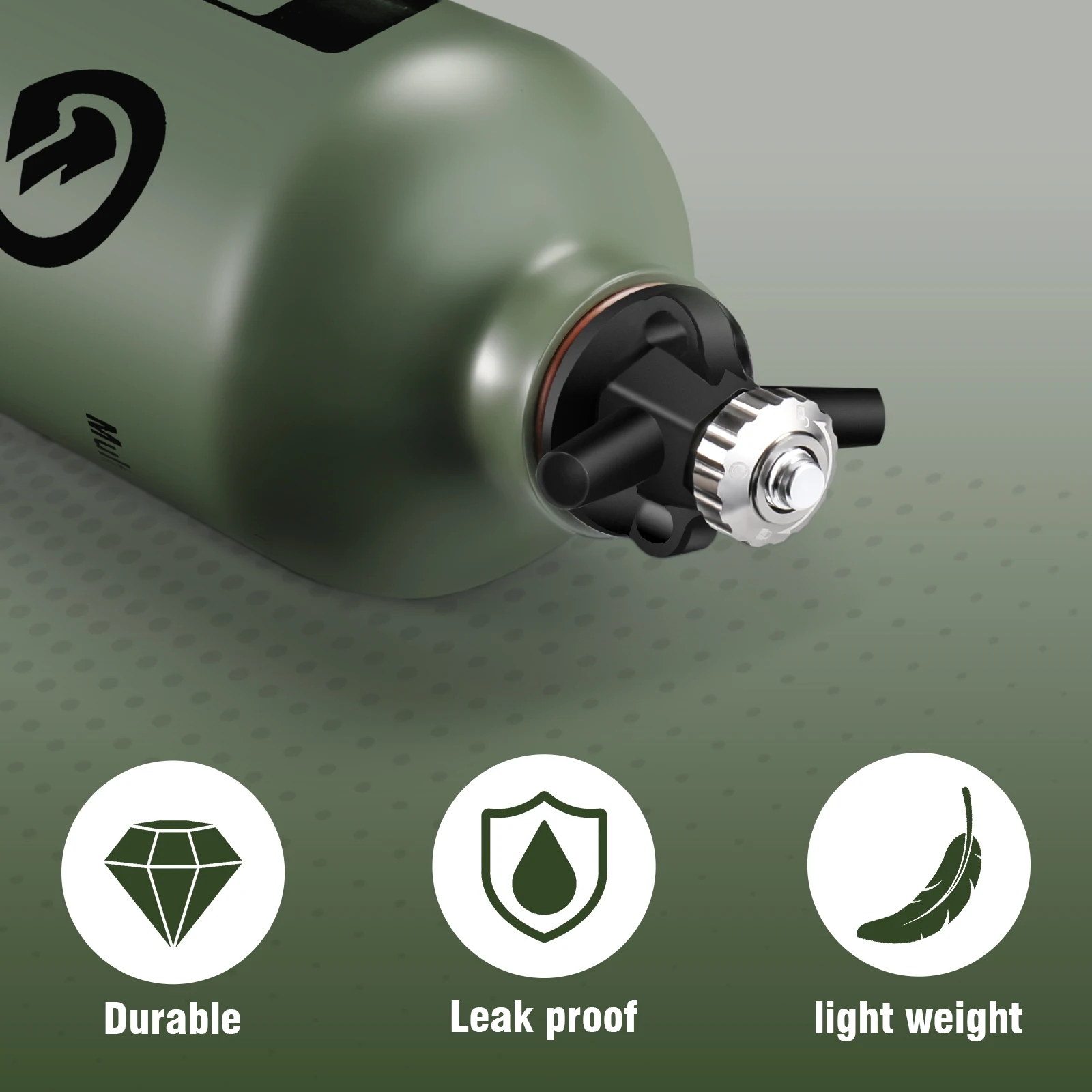 Liquid Fuel Bottle CAMPEAK 0.5L/ 1L for Outdoor Camping with Safety Valve