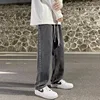 Summer New Soft Lyocell Fabric Jeans Men Blue Elastic Waist Loose Straight Thin Denim Trousers