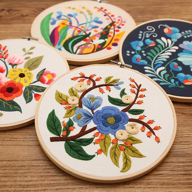 Floral Patterns Embroidery Kit for Beginners 3