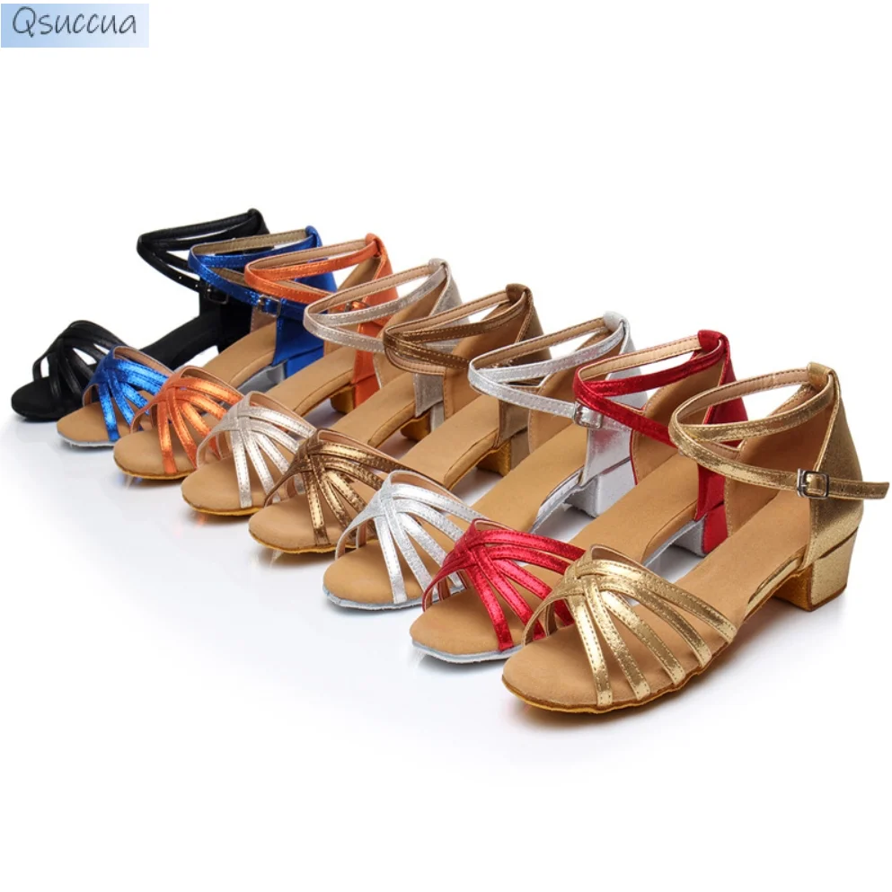 

Dance Shoes High Quality New Arrival Wholesale Girls Children/Child/Kids Ballroom Tango Salsa Latin Dance Shoes Low Heel Shoes
