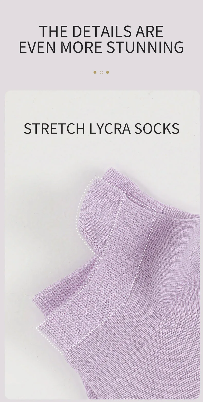 MIIOW 5 Pair Simple Women Socks Breathable Leisure Boat Sock Solid Color Socks Comfortable Cotton Deodorant Socks Anti-wear Feet 57 Sa26e4693668d4136a950068198ddc8ffa