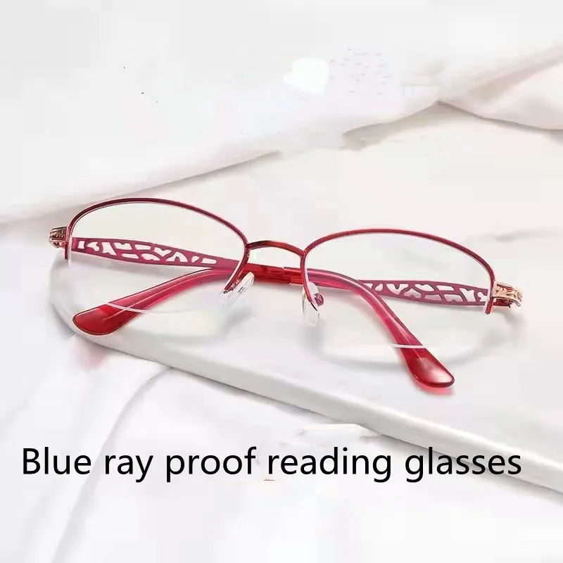 

Presbyopic glasses high-grade presbyopic glasses 50 to 60 years old HD anti blue light anti fatigue fashionable elegant presbyop