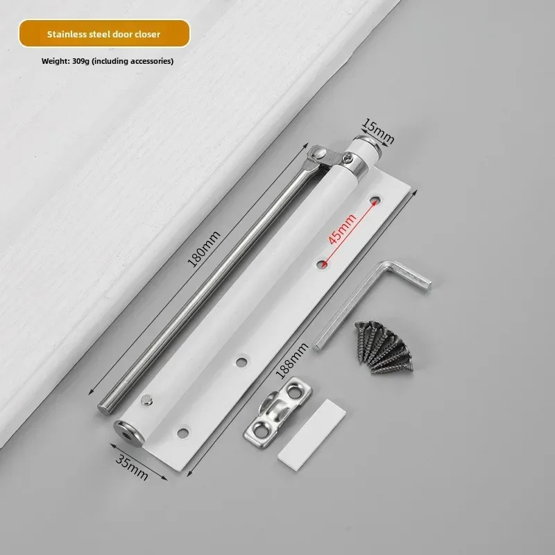 New Automatic Door Closer Spring Door Closer Simple Adjustable Speed Hidden Household
