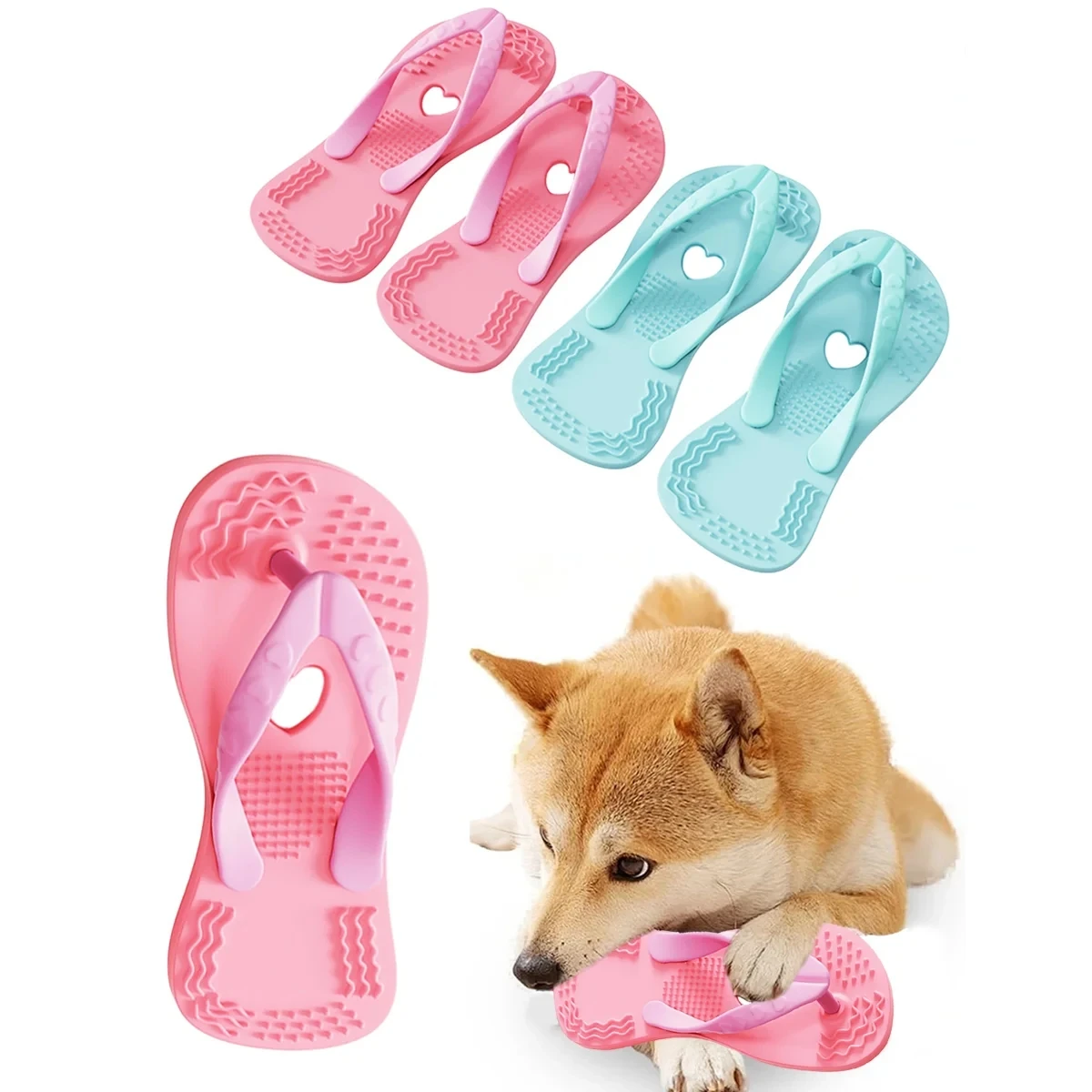 Slippers shaped puppy teething toy, simulated chewing remote control toy, relieves boredom and stimulates puppy teething toy