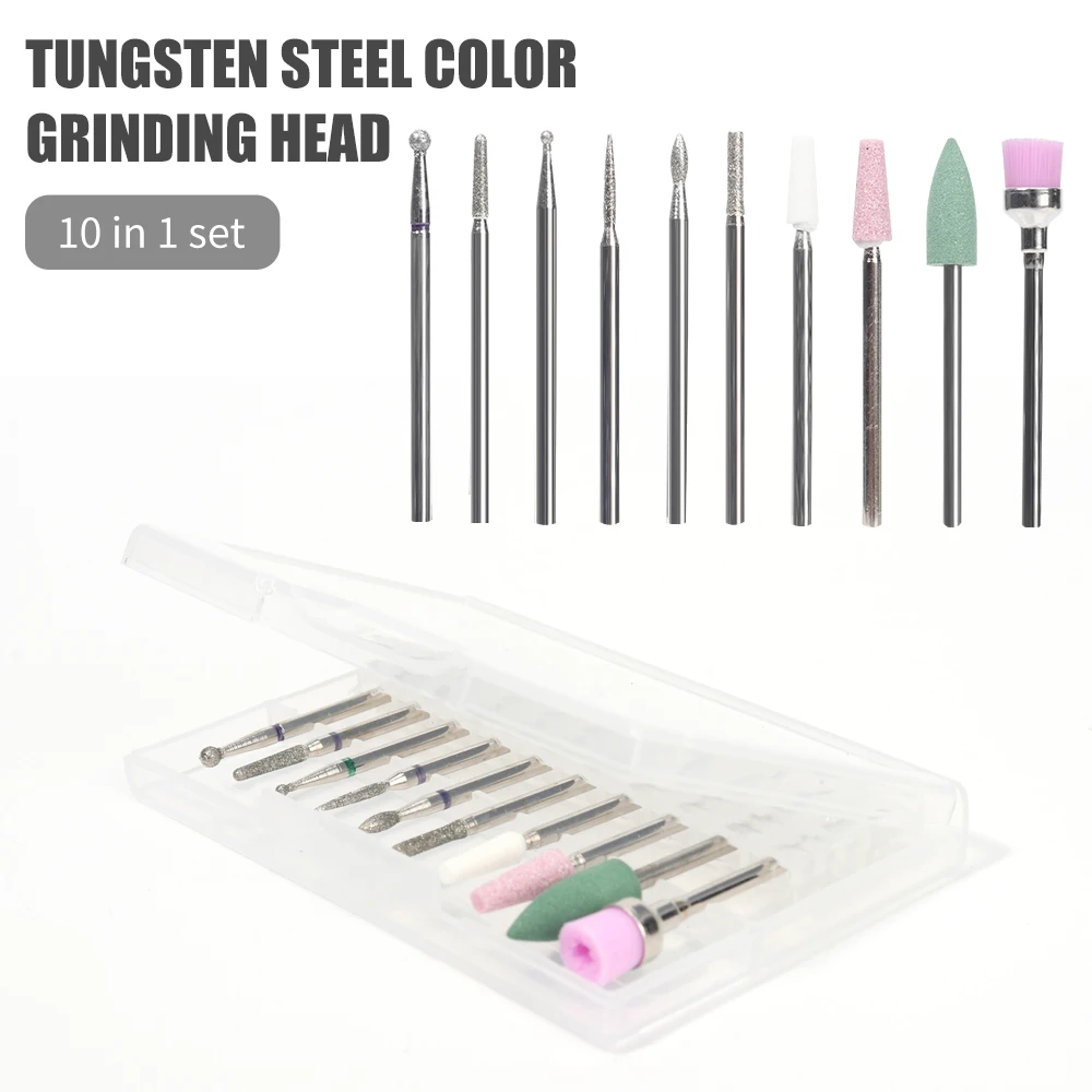 

Milling Cutter for Manicure Diamond Ceramic Nail Drill Bits Mills Removing Nail Bit Set Gel Electric Manicure Machine Tools