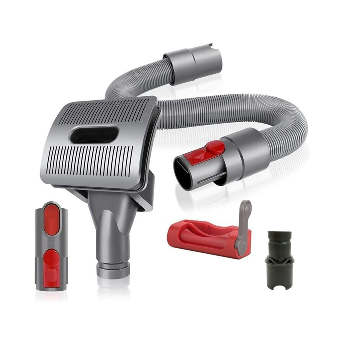 

Groom Tool Kit for Pet Dogs - Vacuum Attachment for Dyson V6 V7 V8 V10 V12 V15 & DC Series, with Trigger Lock