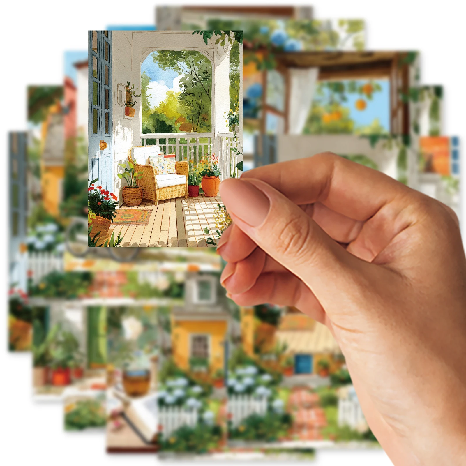 에토리 라이프 목가적 생활 햇살 자유 풍경 재료 책 DIY 장식 스크랩북 용품, 사진 앨범, 벽지, 어린이 선물 종이 가방, 방 장식, 장난감 스티커, 다이컷 공예품