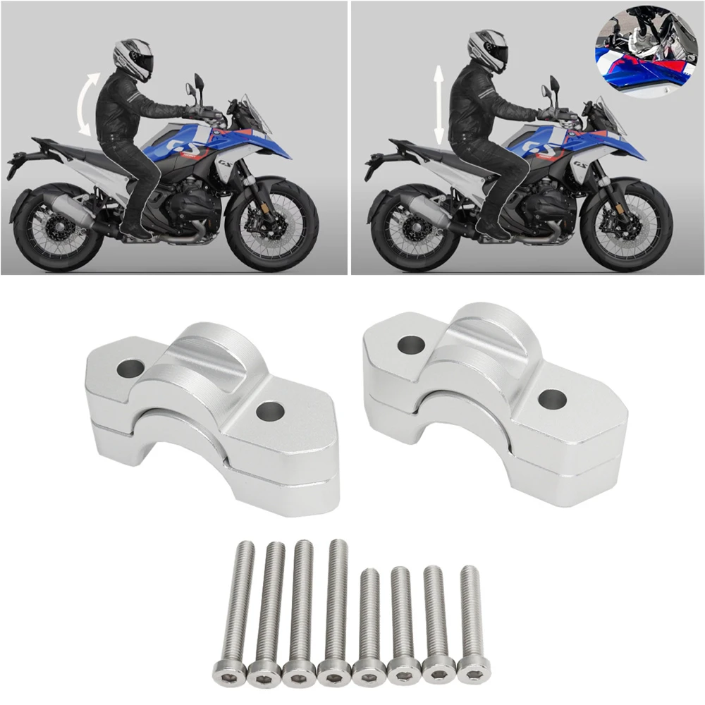 

​Handlebar Riser Bar Mount Handle Clamp Motorcycle Accessories Raised by 15/30mm For BMW R1300GS r1300gs R 1300 GS