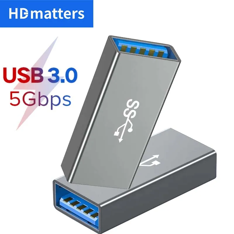 Dual USB 3.0 Female Coupler Adapter Cable