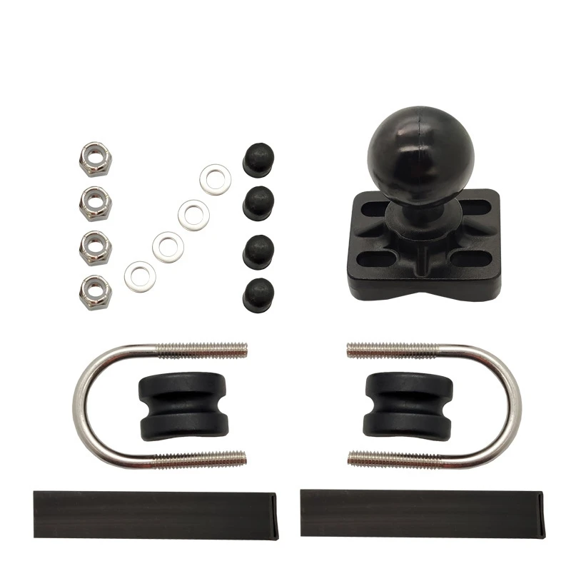 Support Guidon Double Boulon U 1.5 Pouces pour GoPro Garmin Moto Vélo
