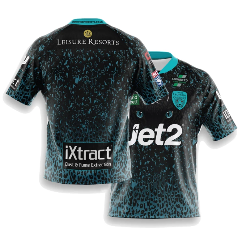 Sports T Shirt New Rugby Jersey Men Women Clothes Super League Leigh Leopards Fans Jersery Breathable Quick-Drying Oversized Elastic T Shirt
