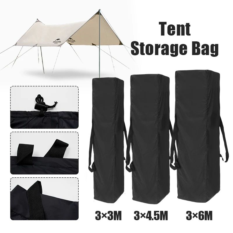 Without Tent Black Tent Storage Bag Waterproof Cover Sunscreen Canopy Outdoor Garden Awning Tote Bags Camping Shed Handbag rainproof tarpaulin