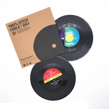 vinyl record coasters