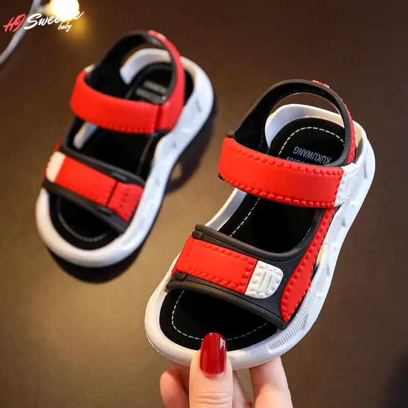 Summer Baby Sandals Solid Color Baby Boy Sandals Soft Sole Anti-slip Boys Girls Toddler Shoes Beach baby shoes kids shoes children sandals kids sandals beach shoes