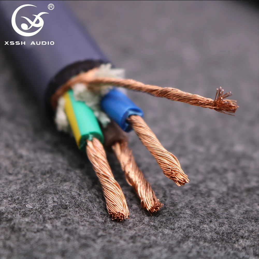 HIFI UK  ̺ XSSH  , 16.5mm OFC  ݵ 3   IEC AC ϼ ÷ 