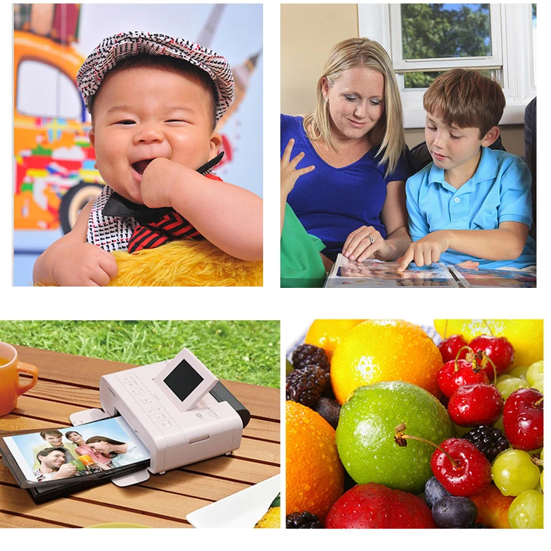 캐논 셀피 CP 포토 프린터용 KP-108 인화지, 잉크 카트리지 및 가방, CP800, CP910, CP1200, CP1300, 100x148mm(6 인치), 5 박스