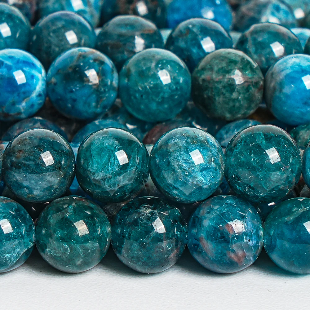 Natural Blue Kyanite Round Beads – 4mm 5mm 6mm 8mm 10mm Gemstone Beads For Jewelry Making