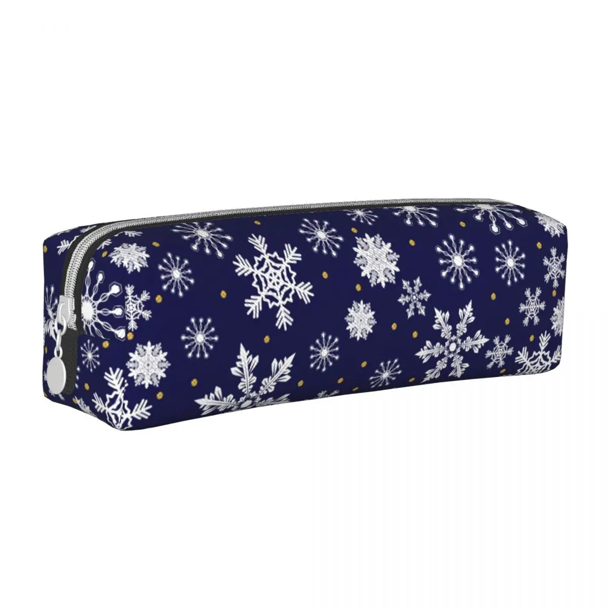 

Fashion Christmas Pattern Pencil Case Snowflakes Pencil Box Pen Kids Big Capacity Pencil Bags School Supplies Gift Stationery