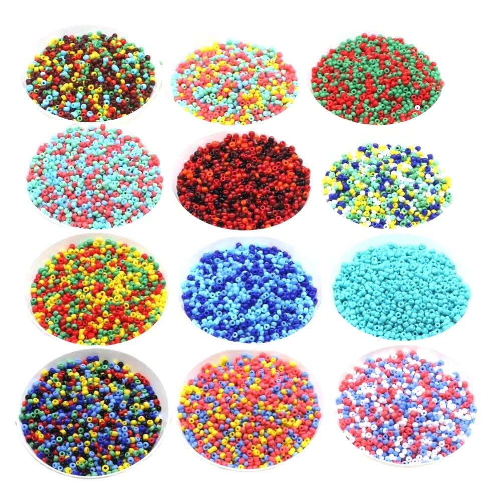 1000pcs 2mm Lacquer That Bake Charm Czech Glass Seed Beads DIY Bracelet  Necklace