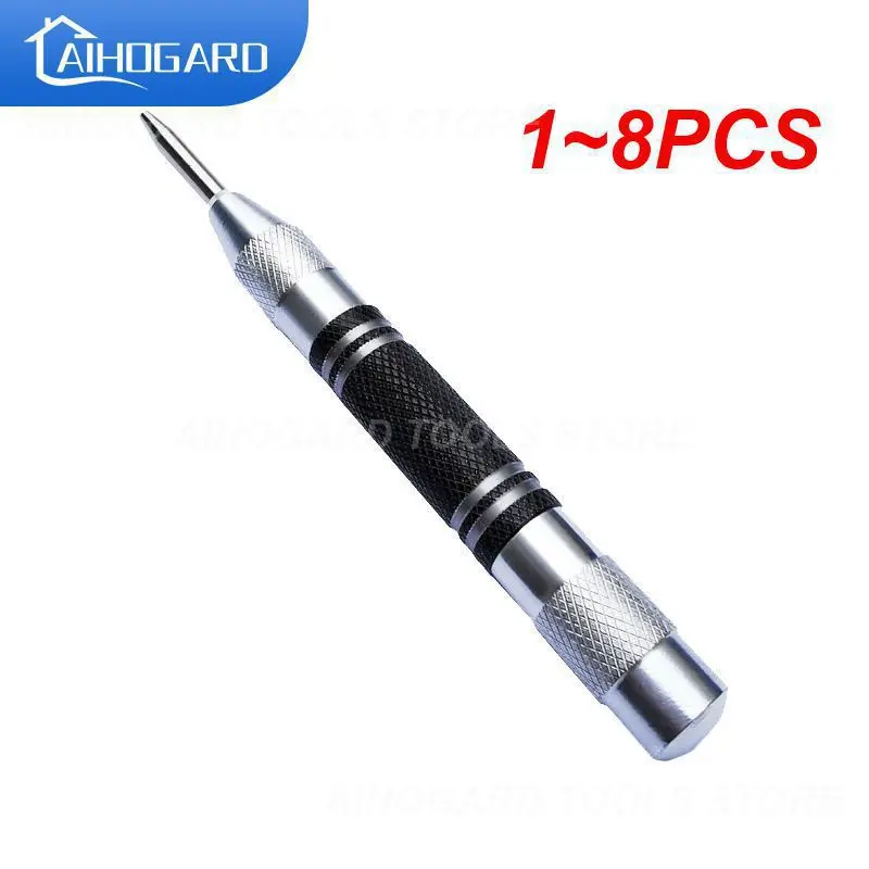 

1~8PCS Automatic Center Punch for Metal Adjustable Impact Spring Loaded Center Punch Tool Center Hole Punch Super Strong