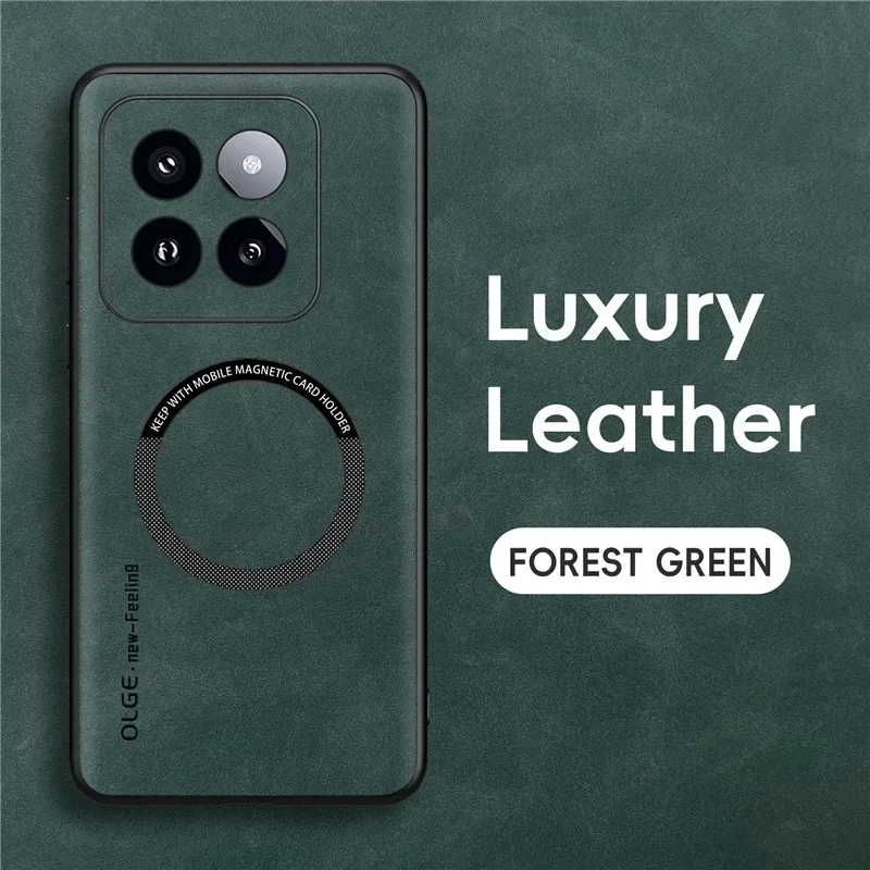 OLGE Premium Magnetic Leather Magsafe Phone Case