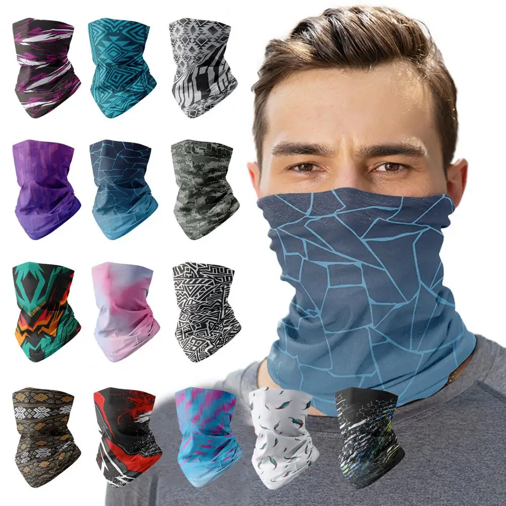 

Soft Riding Scarf Dustproof Sunshade Multi Styles Neck Face Protection Men Cycling Face Hood