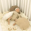 Cute Plush Shell Shape Baby Pillow Newborn Photography Props Posing Pillow Cute Furry Cushion for Baby Studio Photo Shooting 4