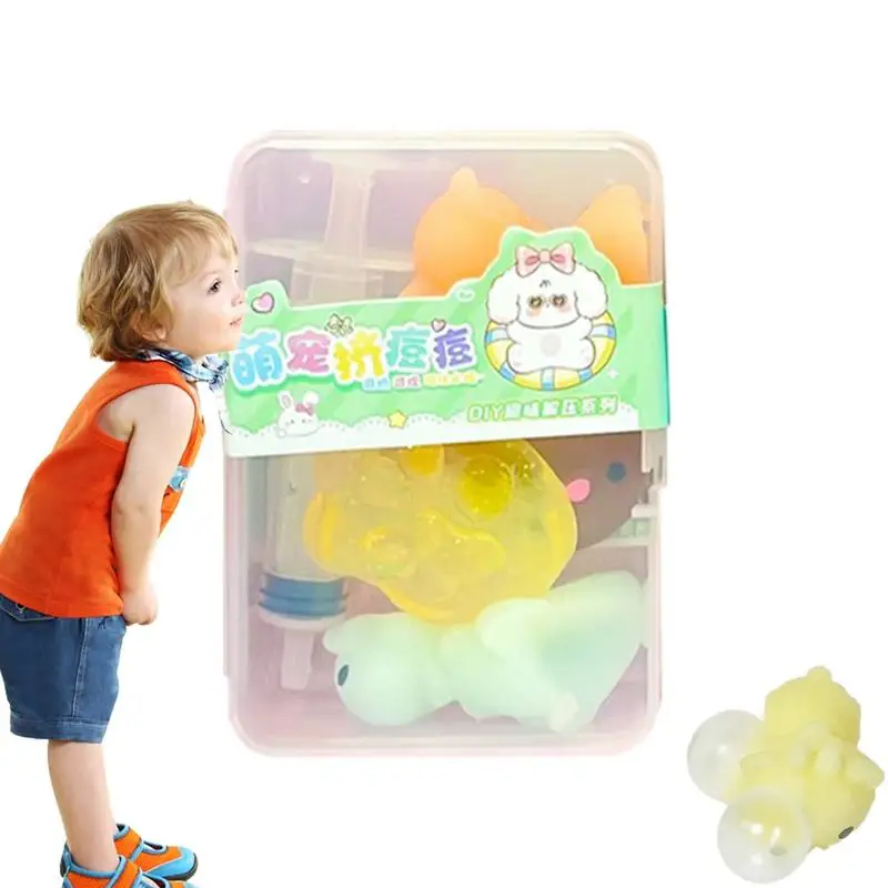 Animal Stress Relief Toys Squeeze Animal Pimple Sensory Toys Stress Relief Toys Pimple Popper Toys Stocking Stuffers Kids 5