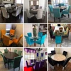 Airldianer Chair Cover Velvet Stretch Dining Slipcovers Solid Color Spandex Plush Chair Covers Protector For Home Dining Room 6