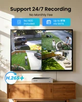 ZOSI-Système de vidéosurveillance extérieur, 8 canaux, 1080P, 5MP Lite, DVR vidéo avec 2/4/6/8 pièces, 2MP filaire, caméra de sécurité jour/nuit 5