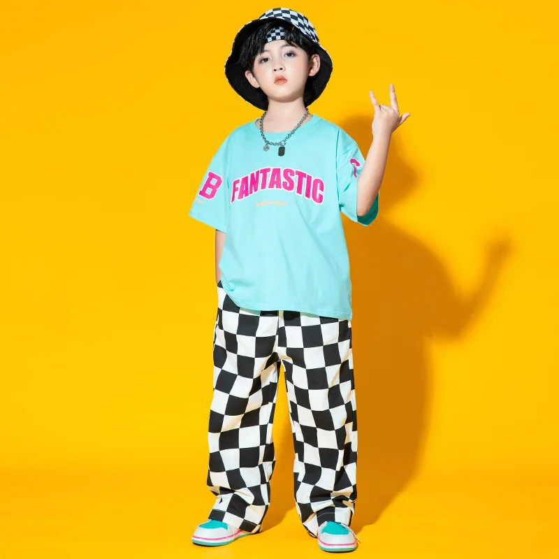 Children Hip Hop Costumes Girls Boys Hiphop Party Stage outfits Jazz Competition Ballroom Dance Clothes Dancewear Perform