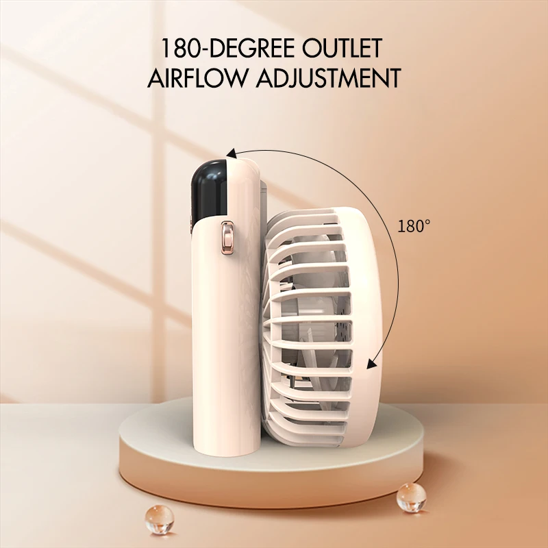 Mini Handheld small Fan Portable Portable silent office Desk studentOn Dormitory charging Outdoor Hand Holding Fan small - Image 3