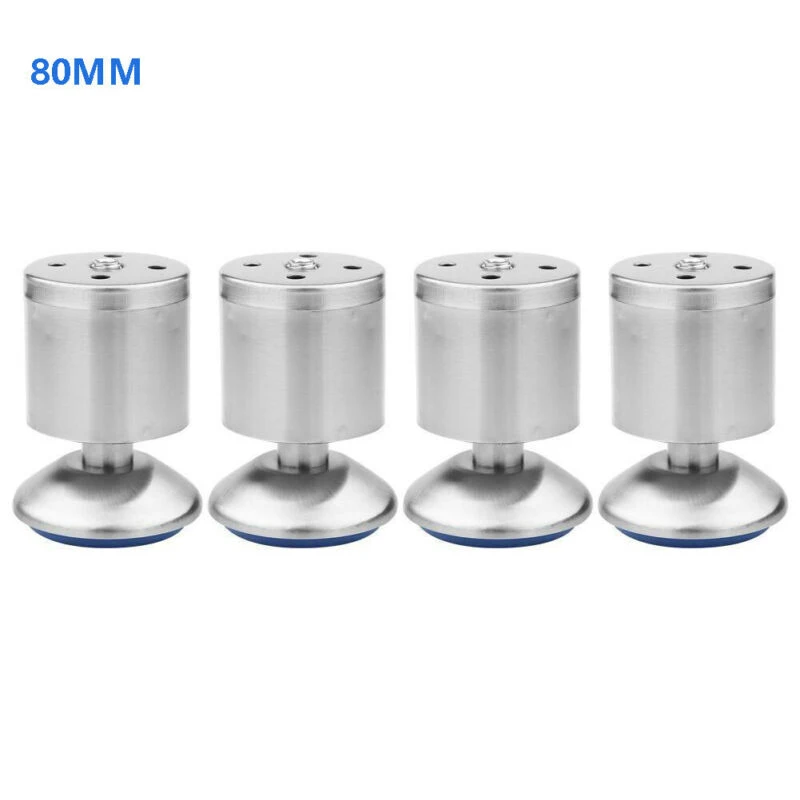 

4PCS Stainless Steel Sofa Feet Furniture Legs Cabinet Bed Table Desk Sofa Stand Feet Adjustable Metal Legs Hardware
