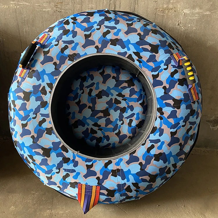 Slide Donut Dry Ski Donut Slide Tire Tyre Tube Sled Sledges Snow Tubing Snow Tube for Outdoor Rainbow