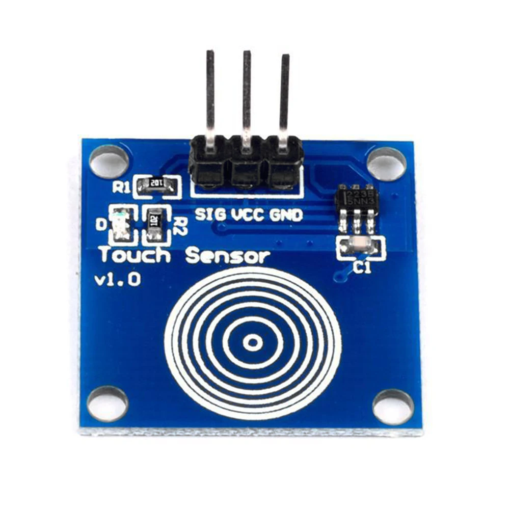 TTP223 터치 스위치 센서 용량성 터치 스위치 모듈 2-5.5V DC